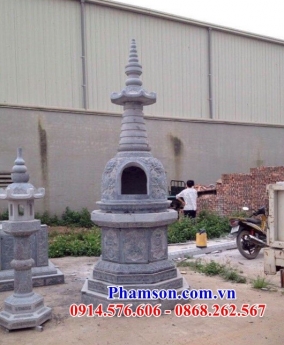 0033+ Mộ đá lục bát giác thờ tro cốt – lâm đồng