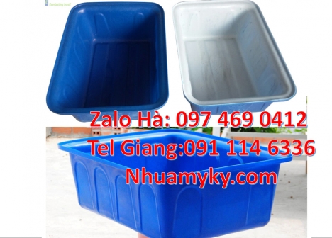 thùng đựng hạt nhựa Thùng chữ nhật, Thùng nhựa 1700 lít, thùng nhựa chữ nhật 1250 lít, Thau