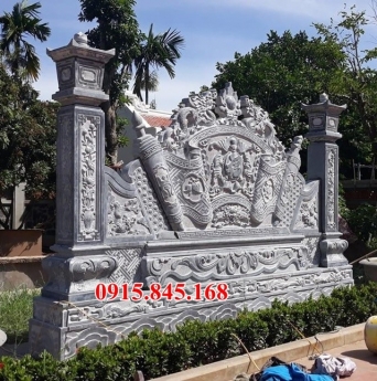 258 Mẫu cuốn thư đá nhà mồ – bình phong đẹp