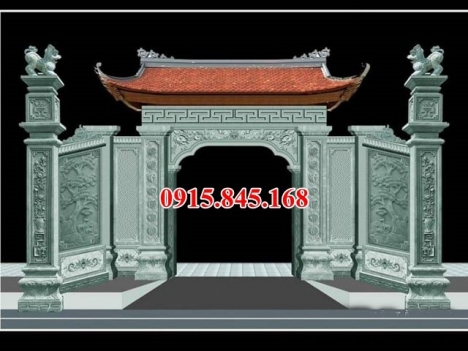 333 Cổng đá ninh bình đẹp – mẫu cổng từ đường