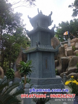 0033+ Mộ đá lục bát giác thờ tro cốt – lâm đồng