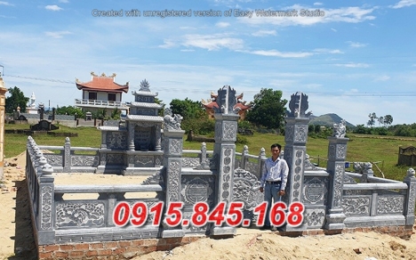 9755 Lan can tường bao hàng rào đá