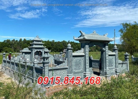 9755 Lan can tường bao hàng rào đá