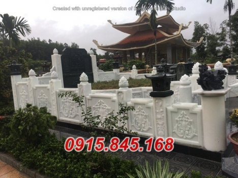 9755 Lan can tường bao hàng rào đá