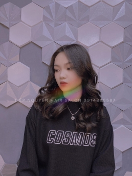 Nhuộm tóc màu nâu tây đẹp tôn da cho nàng tóc ngắn ngang vai Tiệp Nguyễn Hair Salon