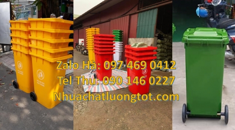Thùng rác 120l nắp kín, Xe rác 120l 240l, thùng rác 60 lít có bánh xe, Thùng rác 60 lít, Thu