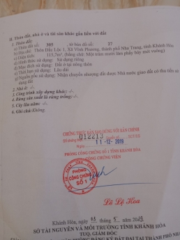 Sở Hữu Ngay Lô Đất Đẹp Vị Trí Đặc Địa Tại Xã Vĩnh Phương, TP Nha Trang, Khánh Hòa