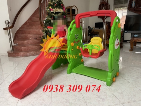 Bộ cầu trượt con voi, bộ cầu trượt con gấu dành cho bé