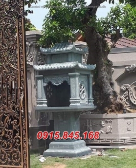 974  Long an + bán am tháp thờ tro cốt đá đẹp