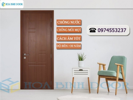 Cửa nhựa composite tại quận 8 | Cửa nhựa giả gỗ cao cấp Hoabinhdoor