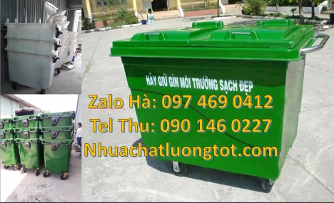 Xe tải thu gom rác, báo giá xe đẩy rác 1000 lít Xe gom rác, Xe gom rác 500L, Xe thu gom rác đẩy tay