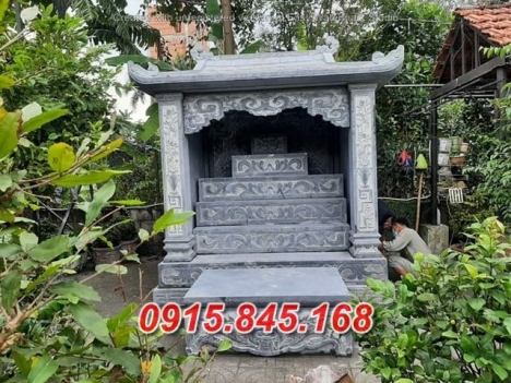 974  Long an + bán am tháp thờ tro cốt đá đẹp