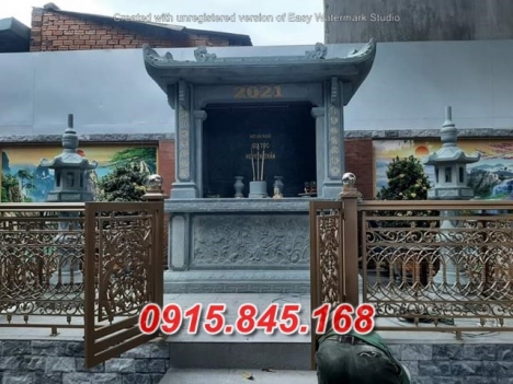 974  Long an + bán am tháp thờ tro cốt đá đẹp