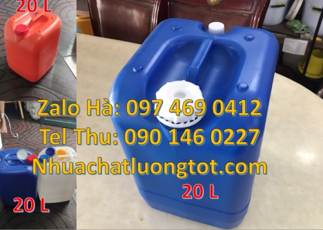 can 20 lít đựng thuốc bảo vệ thực vật, Can 20l tròn, can 25l xanh, Can 4l vòi nhấn, can vuông 5l, Ca