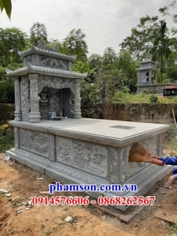9852+ Lăng mộ đá hai mái tro cốt bán sóc trăng