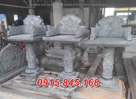 974  Long an + bán am tháp thờ tro cốt đá đẹp