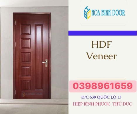 Cửa HDF Veneer tại Bình Định | Cửa phòng ngủ giá rẻ