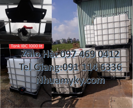 Thùng nhựa dung tích lớn 1000 lít, Tank IBC 1000L thùng nhựa, thùng ibc 1000l, thùng phuy, thùng ib