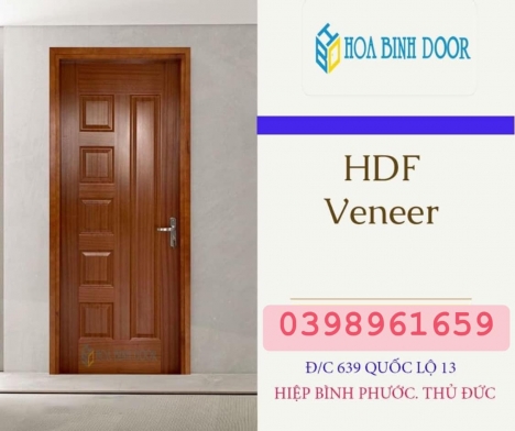 Cửa HDF Veneer tại Bình Định | Cửa phòng ngủ giá rẻ