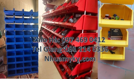Kệ phụ tùng, bán khay nhựa, thùng nhựa đựng phụ tùng, Khay linh kiện giá rẻ. Kệ nhựa đựng ốc vít, Kh