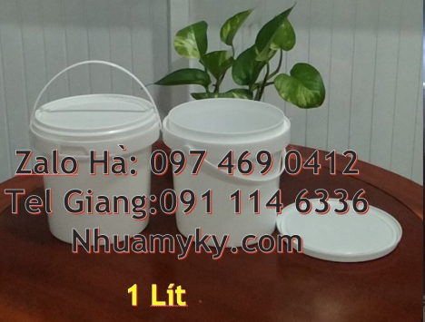 thùng nhựa 19 lít, Xô nhựa 18 lít nắp chiết rót, Thùng sơn 22l quai nhựa, thùng sơn 18l quai