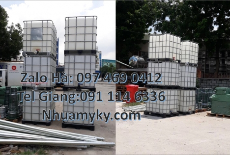 Thùng nhựa dung tích lớn 1000 lít, Tank IBC 1000L thùng nhựa, thùng ibc 1000l, thùng phuy, thùng ib
