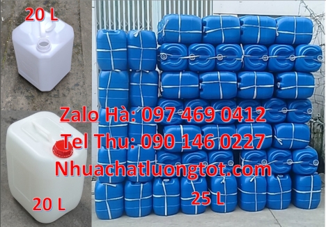 can 1l vuông, can dày 25 lít đựng axit, Can đựng hóa chất, Can nhựa 20 lít đựng hóa chất, can 20l gi