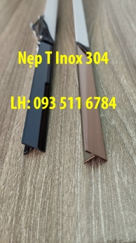 Len tường Inox nẹp góc tròn nẹp T Inox