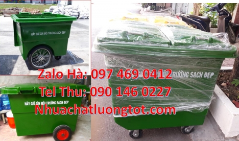 Xe thu gom rác 1000 lít 3 bánh đúc, xe thu gom rác, xe rác nhựa công nghiệp Xe rác nhựa công cộng, X
