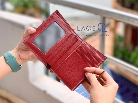 Ví nữ da bò phối vải - tận xưởng không qua trung gian