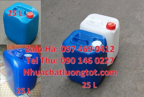 can 1l vuông, can dày 25 lít đựng axit, Can đựng hóa chất, Can nhựa 20 lít đựng hóa chất, can 20l gi