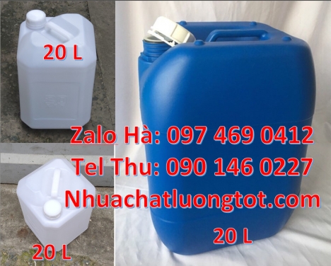 can 1l vuông, can dày 25 lít đựng axit, Can đựng hóa chất, Can nhựa 20 lít đựng hóa chất, can 20l gi