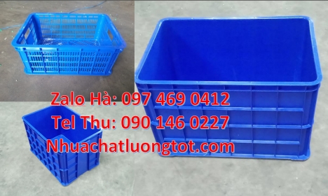 sóng nhựa, thùng nhựa đặc, sóng nhựa bít, Giỏ nhựa chở sau xe máy, sóng nhựa hở 5T4, Sóng nhựa bít 1