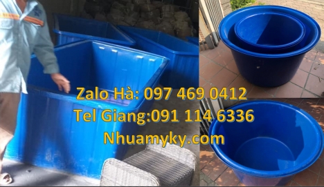 Thùng chữ nhật, Thùng nhựa 1700 lít, thùng nhựa chữ nhật 1250 lít, Thau nhựa 3000l, Thùng nh