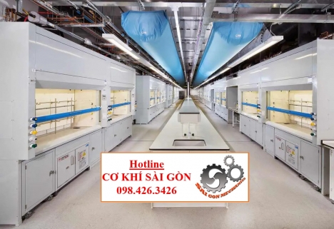 TỦ HÚT KHÍ ĐỘC CHỊU ACID CHO DỰ ÁN PHÒNG THÍ NGHIỆM