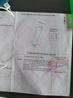 bán lô đất lan anh 2 hòa long bà rịa