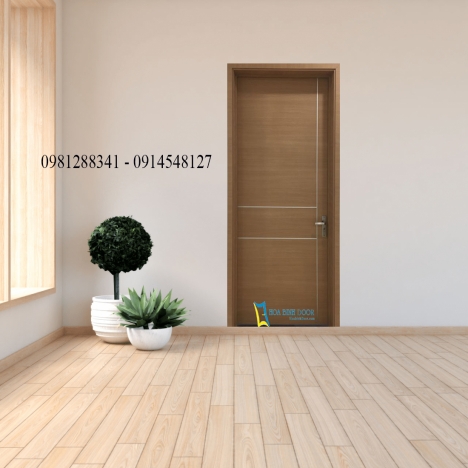 Cửa gỗ MDF phủ Laminate tại Long An