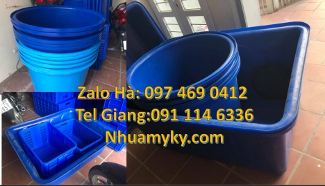Thùng chữ nhật, Thùng nhựa 1700 lít, thùng nhựa chữ nhật 1250 lít, Thau nhựa 3000l, Thùng nh