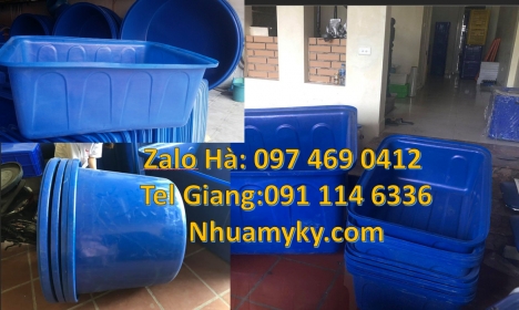 Thùng chữ nhật, Thùng nhựa 1700 lít, thùng nhựa chữ nhật 1250 lít, Thau nhựa 3000l, Thùng nh