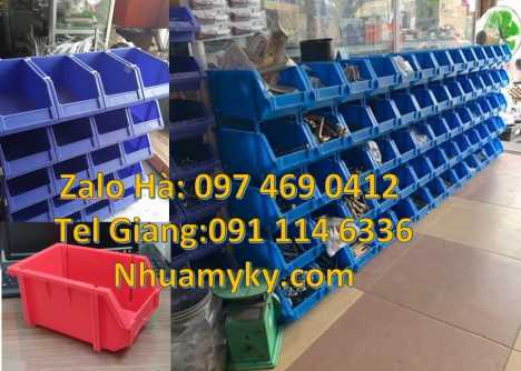 Kệ đựng phụ kiện duy tân, Kệ nhựa cỡ đại khay đựng ốc vít, khay linh kiện xanh, khay đựng linh kiện