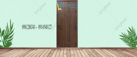 Cửa gỗ MDF phủ Laminate tại Long An