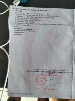bán lô đất lan anh 2 hòa long bà rịa