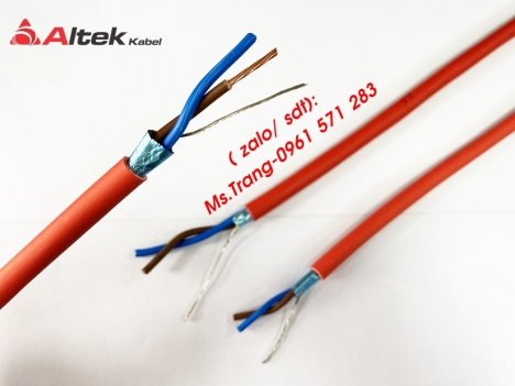Cáp chống cháy 2x2.5 vỏ LSZH màu đỏ cam