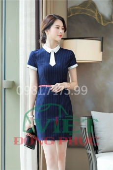 Mẫu váy liền đồng phục siêu đẹp, form chuẫn, nhiều màu sắc