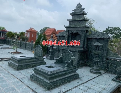 Mẫu mộ đá xanh rêu bán tại Bình Dương 02 – Mộ đá xanh rêu Thanh Hóa