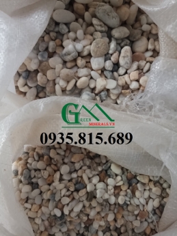 Sỏi tự nhiên trang trí tiểu cảnh, sân vườn.