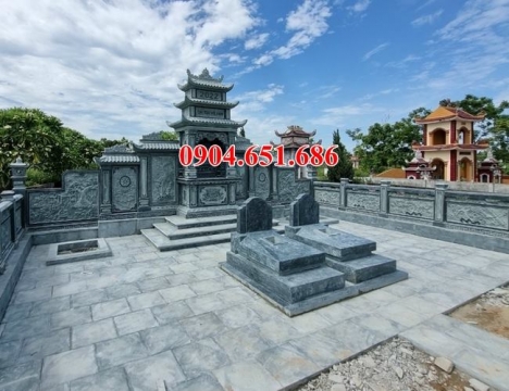 Mẫu mộ đá xanh rêu bán tại Bình Dương 02 – Mộ đá xanh rêu Thanh Hóa