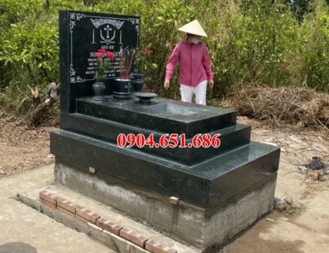 Mẫu mộ đá xanh rêu bán tại Bình Dương 02 – Mộ đá xanh rêu Thanh Hóa