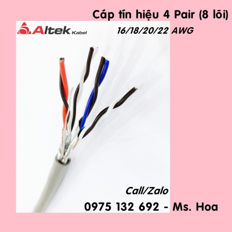 Dây điện điều khiển 2Cx18AWG (1 Pair 18AWG) chống nhiễu