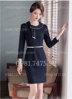 Mẫu váy liền đồng phục siêu đẹp, form chuẫn, nhiều màu sắc
